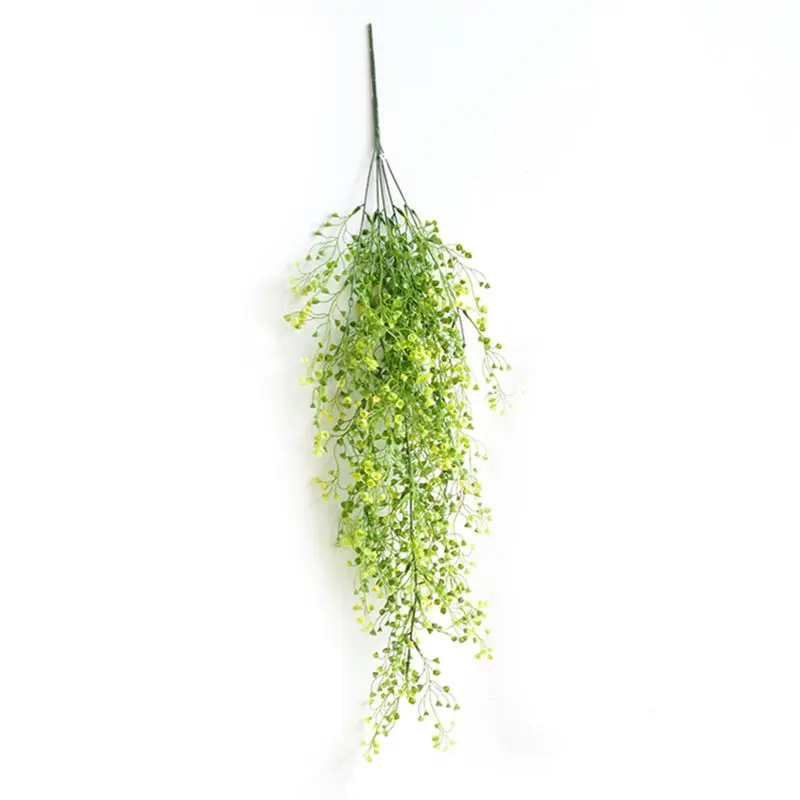 

1 pc Artificial Plants Decoration Wall Decorative Plastic Artificial Rattan Flower String for Hotel Party Home Wedding yellow