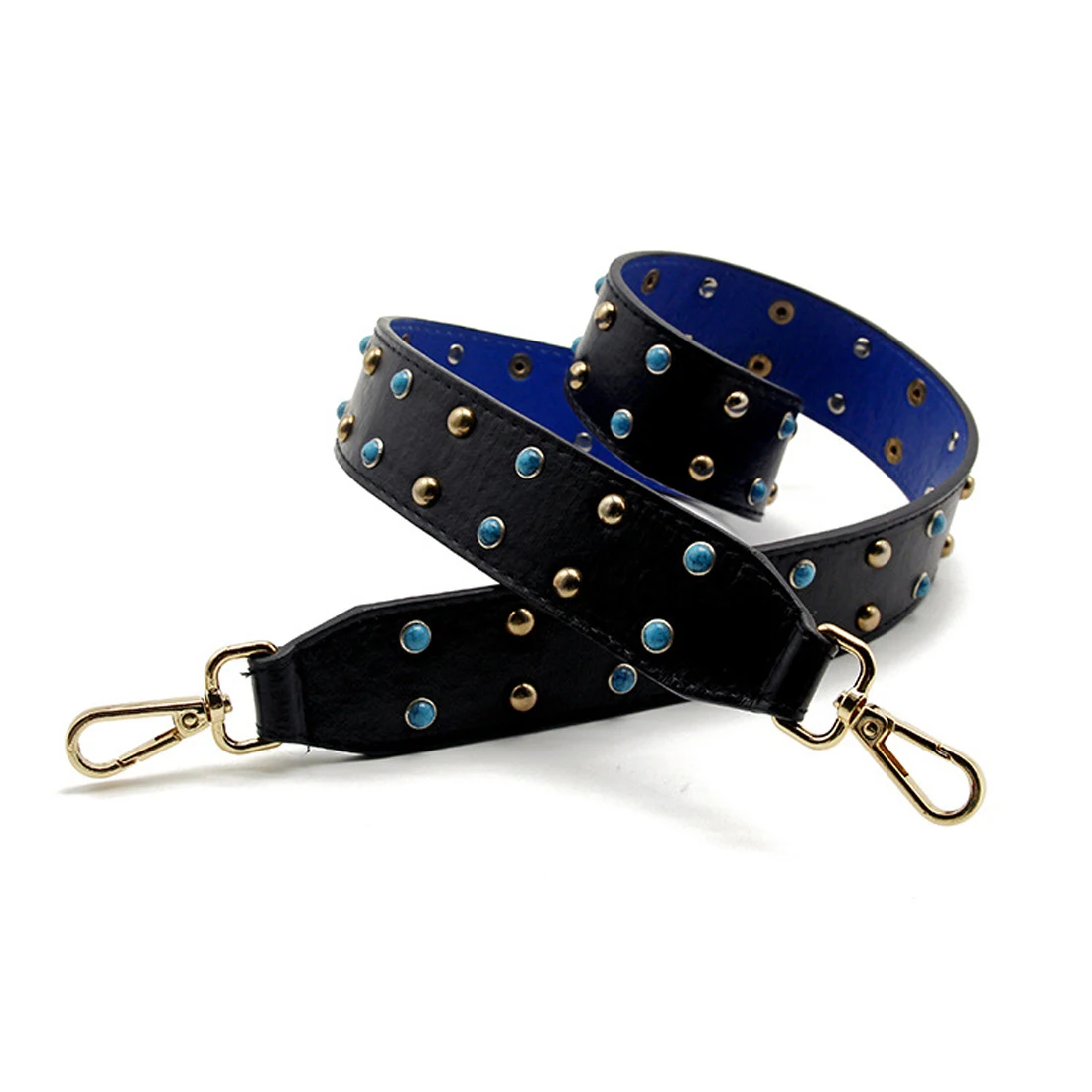 Buy Colorful Rivet Leather Shoulder Strap PU Wide
