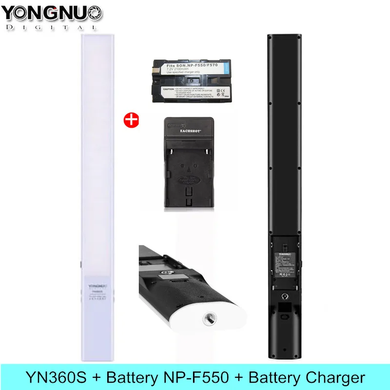  YONGNUO YN360S Handheld Ice Stick LED Video Light 3200K-5500K Studio Photography Lamp Phone App Con - 32872297603