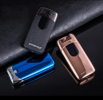 

High Quality Plasma Lighter USB Rechargable Electronic Cigarette Windproof Double Arc Lighter Smoking Accessories