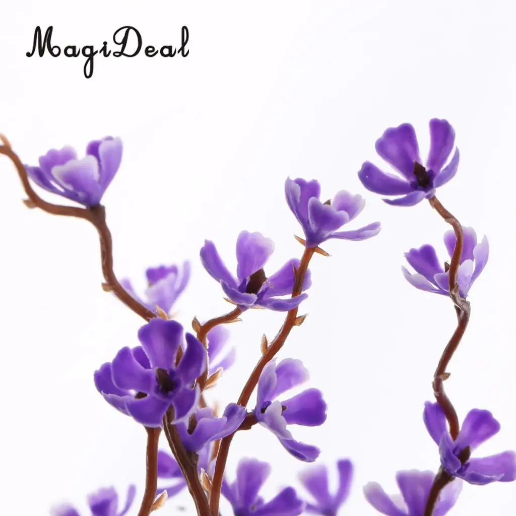 7 Forks Artificial Plum Blossom Branch Simulation Plastic Flower Branches Bouquets DIY Home Wedding Party Decor Art