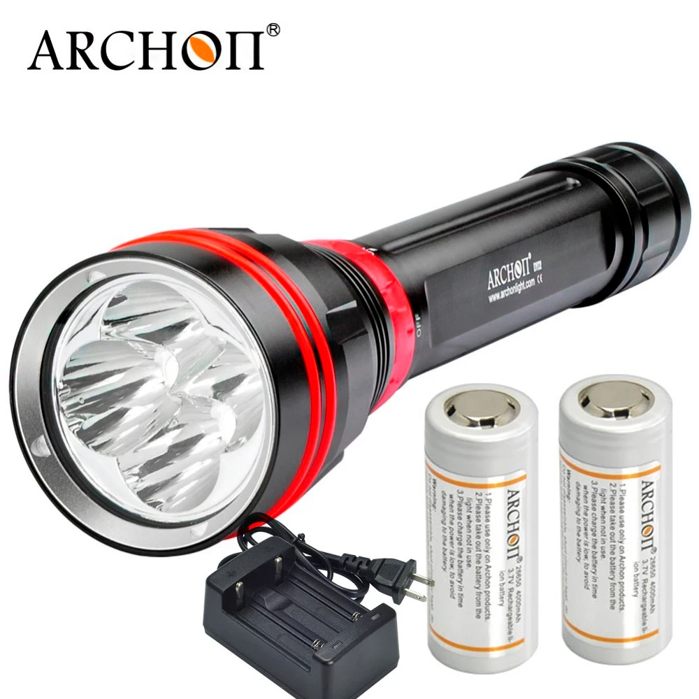 ARCHON DY02 WY08 Diving torch 4*CREE XP L LED max 4000 lumens Dive