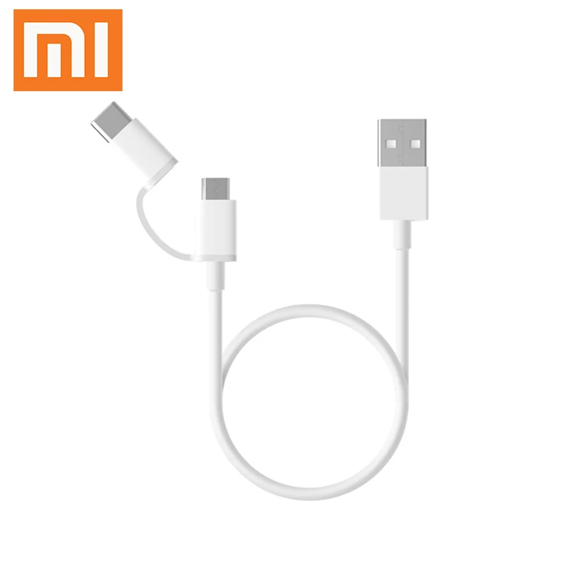 

XIAOMI 2 in 1 2in1 USB Cable power bank Micro USB Type C Cable Fast Charge For MI 9 8 SE 6 6X A1 5X Mix 2S Redmi Note 7 5A 4X 4A