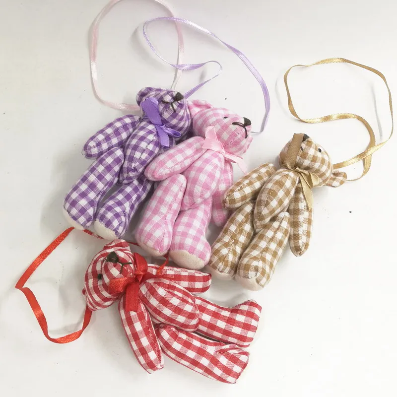 10cm grid cloth bear 6