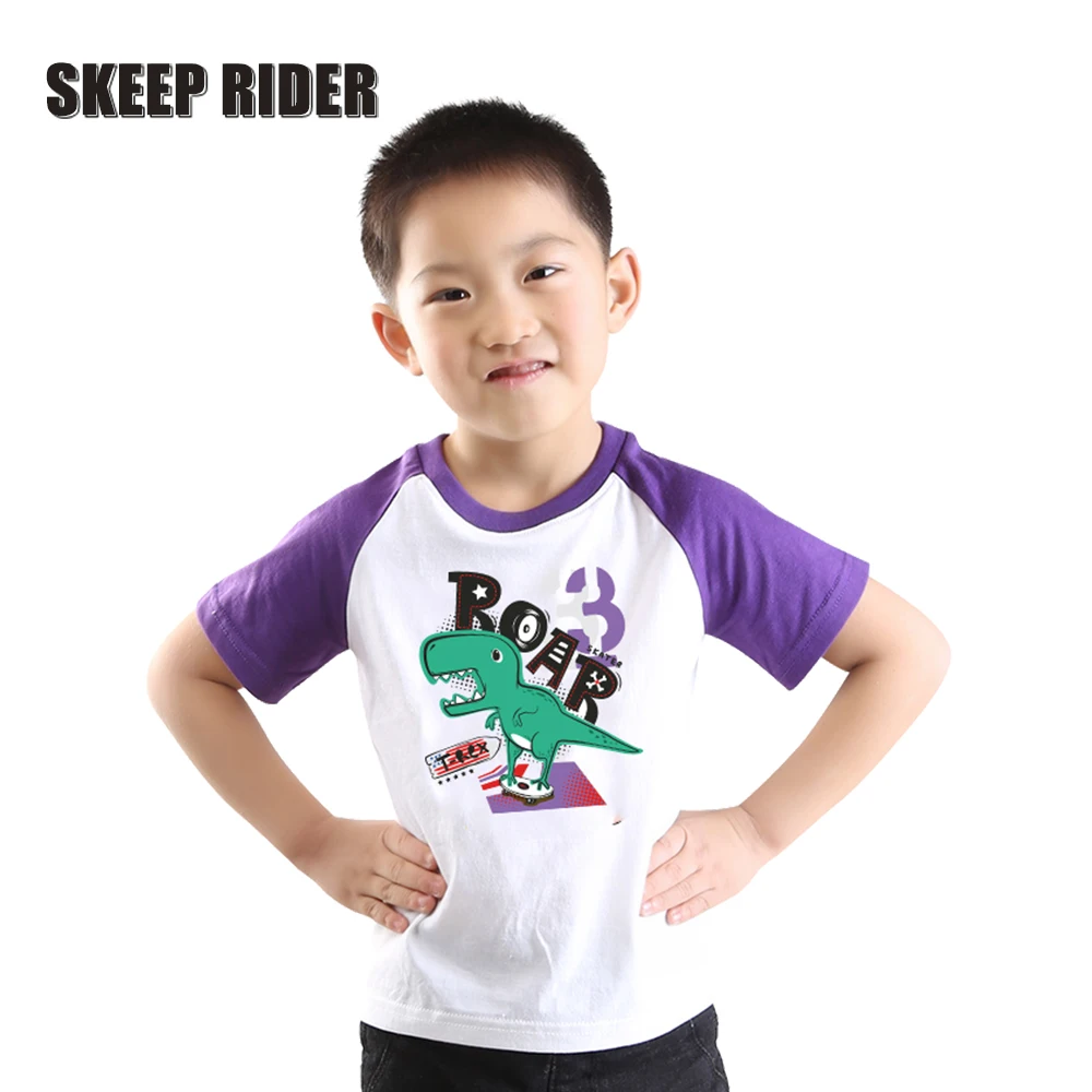 

Dinosaur T Shirt Dino T-Shirts Fashion Kids Tee Shirts O-Neck Boys Clothing Cotton Clothes Girls Clothing Boy Girls