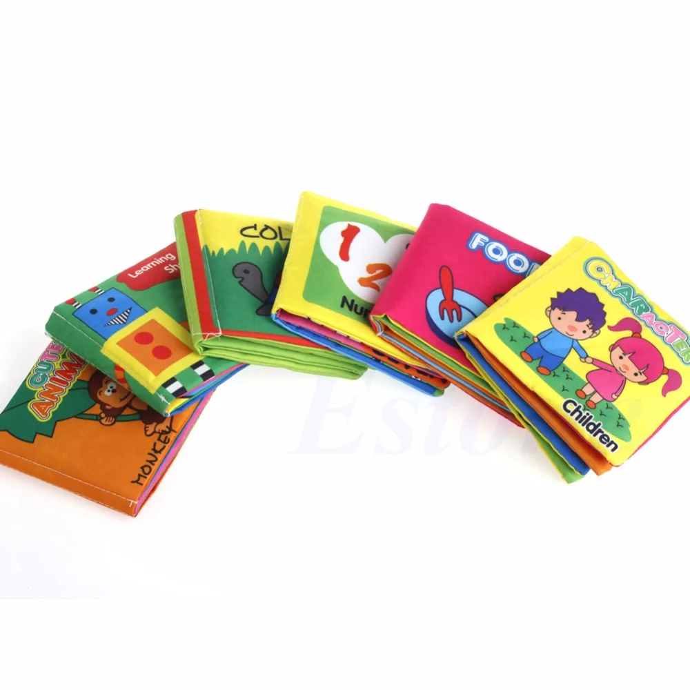 

Kids Children Words Animals Learning Developmental Cloth Books Educational Toy