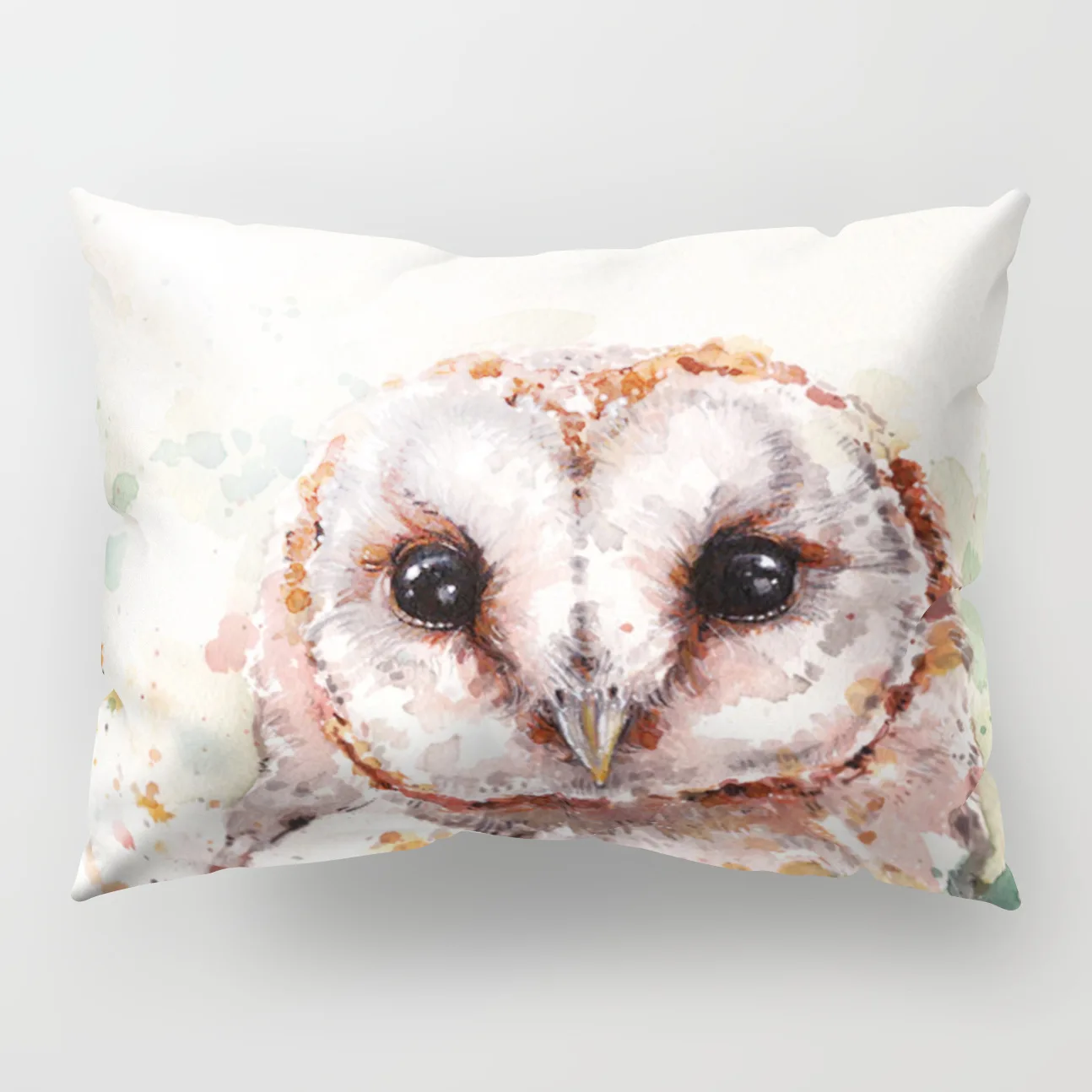 Watercolor Animal Polyester Cushion Cover Soft 30x50cm Cute Bird Owl Deer Print Decorative Pillow Case for Sofa Couch Home Decor