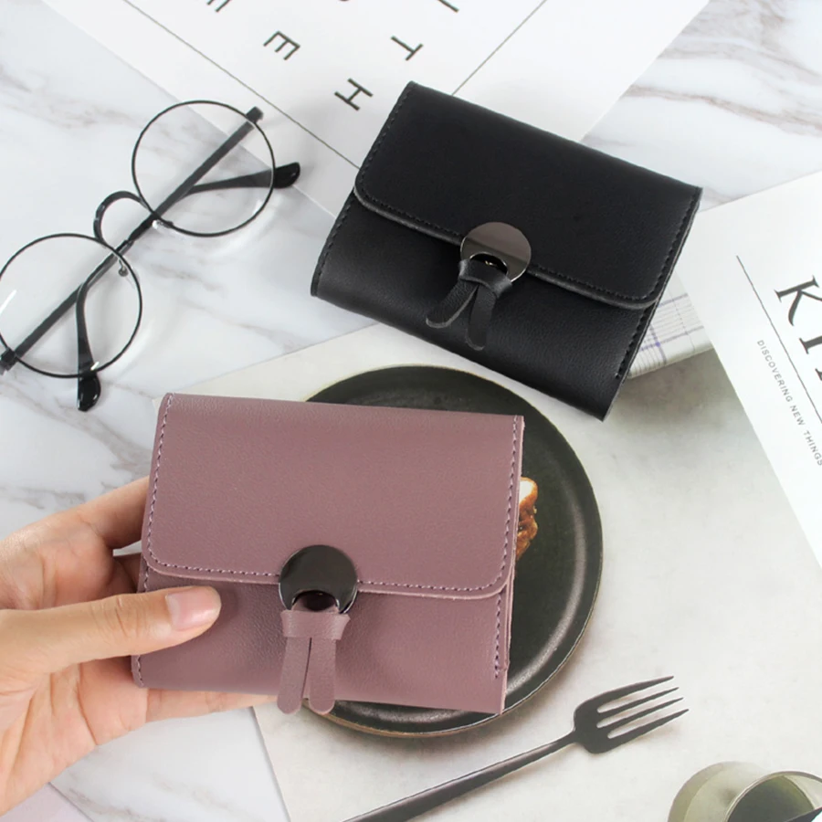 

2018 New Fashion Women's Wallets Ladies Mini Card Holder Wallet Female Credit Card Coin Purse Brand Small Wallet Woman Bolsa