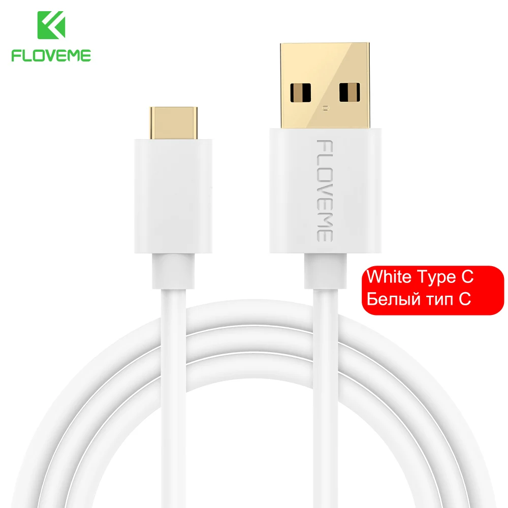 FLOVEME Универсальный usb type-C кабель для samsung S8 S9 S10 3,1 Быстрая зарядка 3 м кабель для передачи данных для Xiaomi Mi9 Redmi Note 7 - Цвет: White