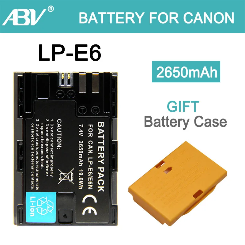 ABV Brand LP E6 LPE6 LP E6 LP E6N Camera Battery Batteries for Canon