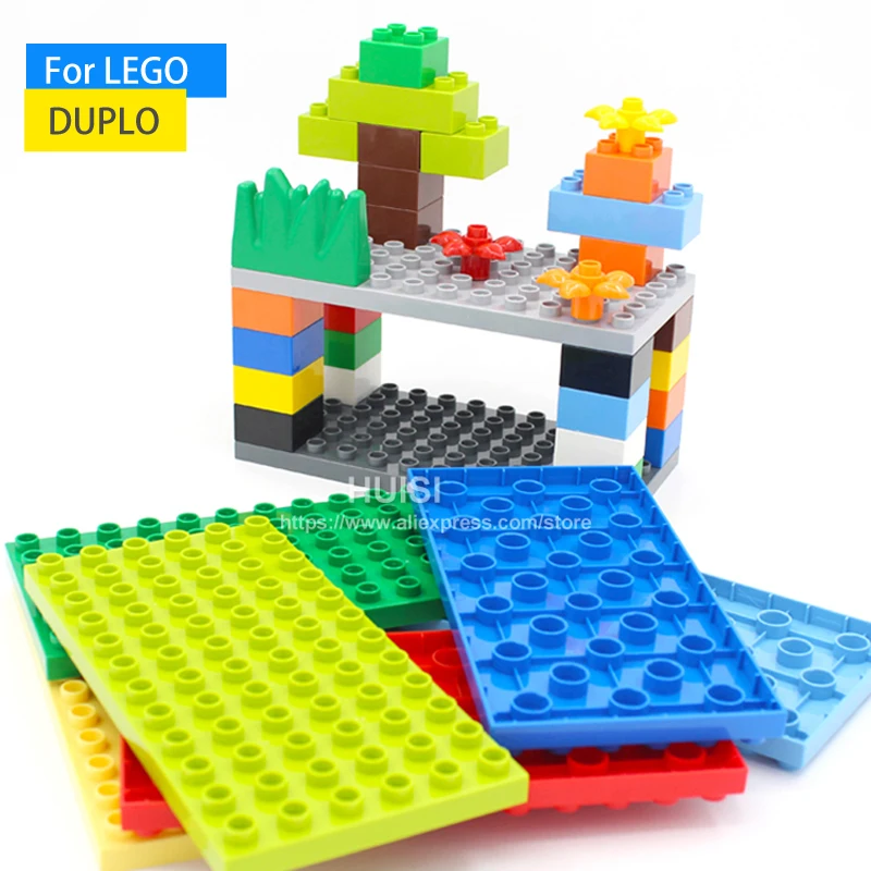 Duplo Legoe совместимые детские игрушки сделай сам АБС пластик строительные блоки
