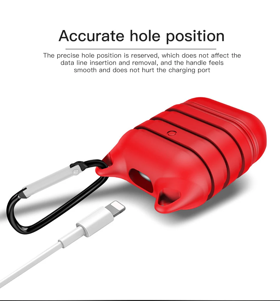 !ACCEZZ Bluetooth Wireless Earphone Case For Apple AirPods Cover Portable Protection Headset Case Accessories Box With Keychain (5)