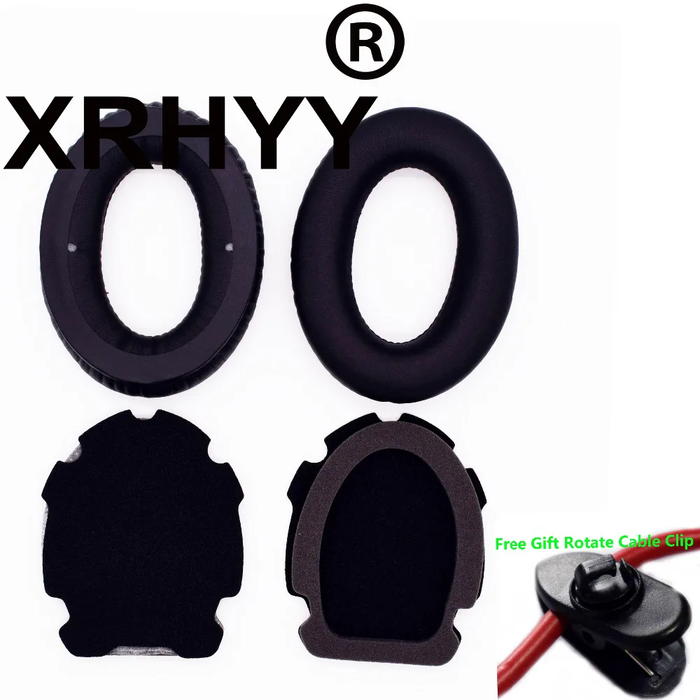 Xrhyy Nero Sostitutiva Earpad Ear Pads Cuscini Per Bose Aviation Headset X A10 A20 Cuffie + Cavo Della Clip Di Rotazione Libera