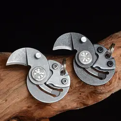 Новый стиль качество портативный универсальный нож для монет Открытый EDC гаджет мини брелок кулон Открытый Кемпинг маленькие инструменты DA