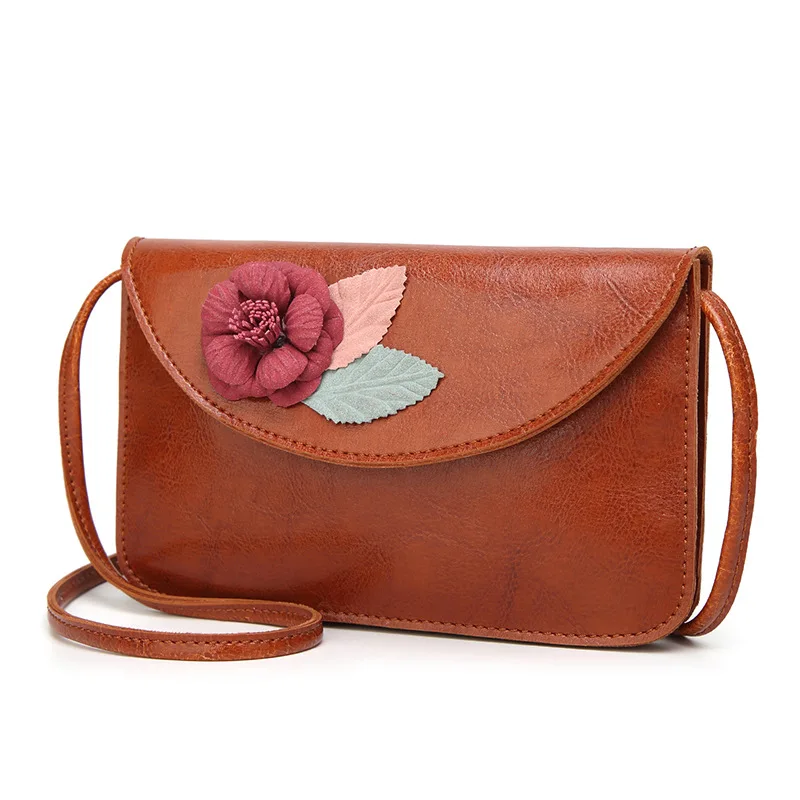 

Women's Shoulder Bags Fashion Square Bag Korea Diagonal Women's Bag Flower Pouch Handbag Coin Purse