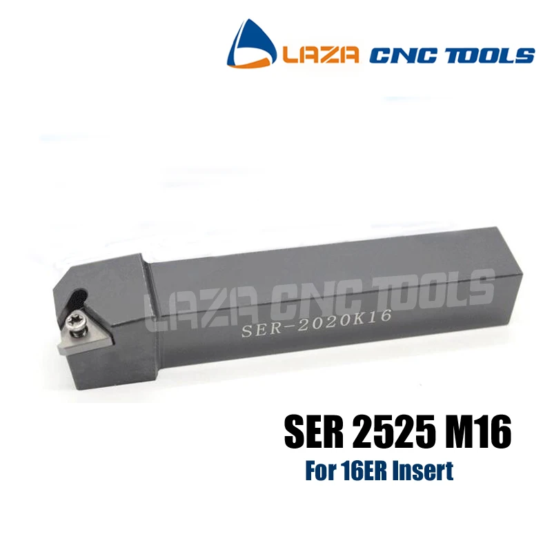 

SER2525M16,SEL2525M16 Indexable SER/L External Threading turning tool holder,CNC Threaded Turning tool,Lathe tool for 16ER Blade