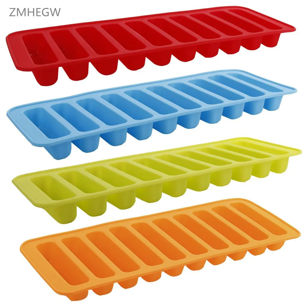 

ZMHEGW Silicone Cylinder Ice Cube Tray Freeze Mould Pudding Jelly Chocolate Mold Maker