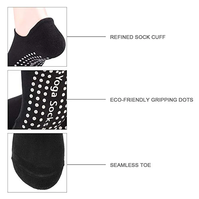 Yoga Socks Professional Anti Slip Socks Woman Sport Sweat-absorbent Breathable Pilates Gym Fitness Sports Cotton yoga socks