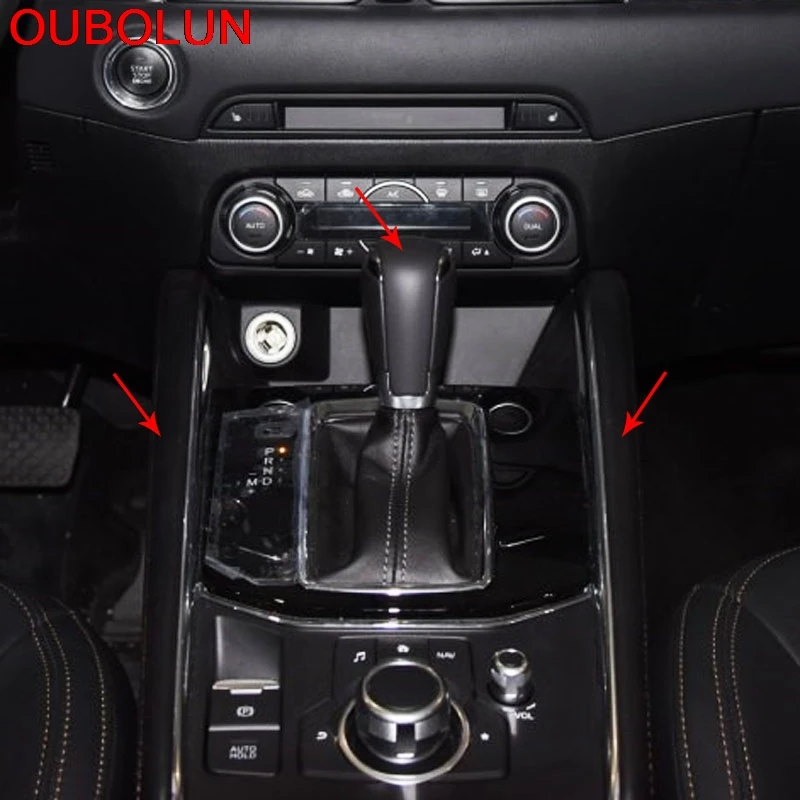 OUBOLUN Автомобильная ABS хромированная Матовая Внутренняя ручка переключения
