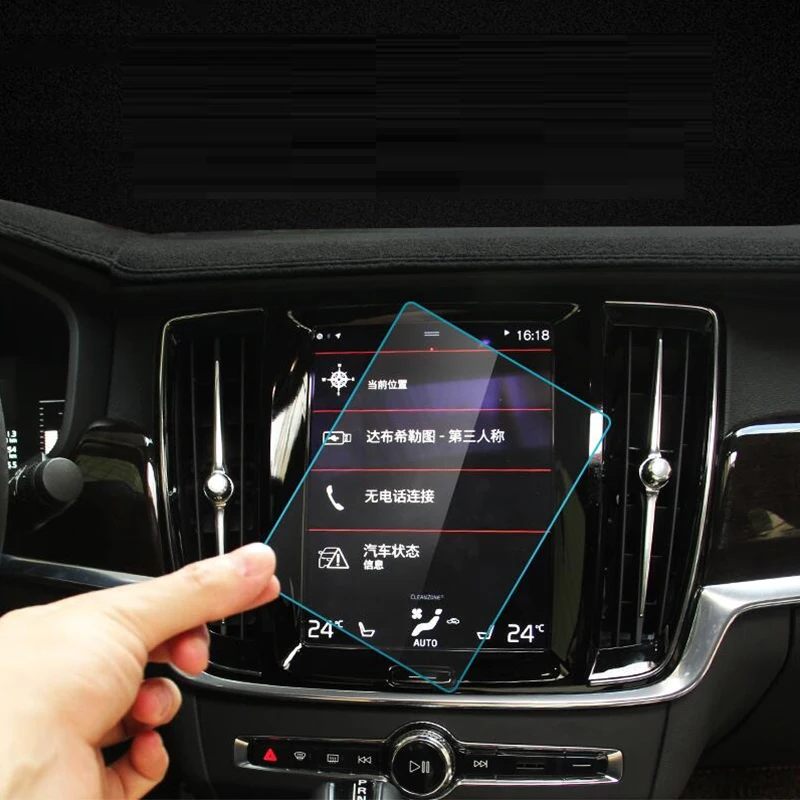 Автомобильный gps навигационный экран, стеклянная Стальная Защитная пленка для Volvo V90 XC90 S90 XC60-, контроль ЖК-экрана, автомобильная наклейка