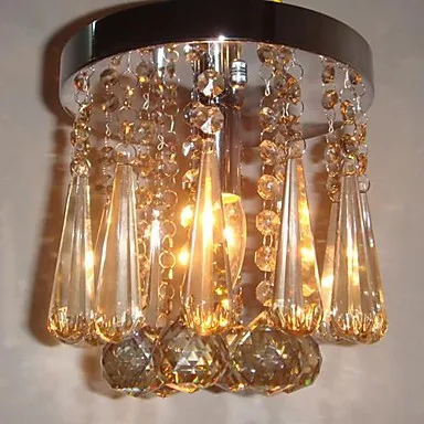 

200mm LED Modern Crystal Ceiling Lights Lamp With 1 Light For Corridor Hallway Lustre De Cristal Free Shipping
