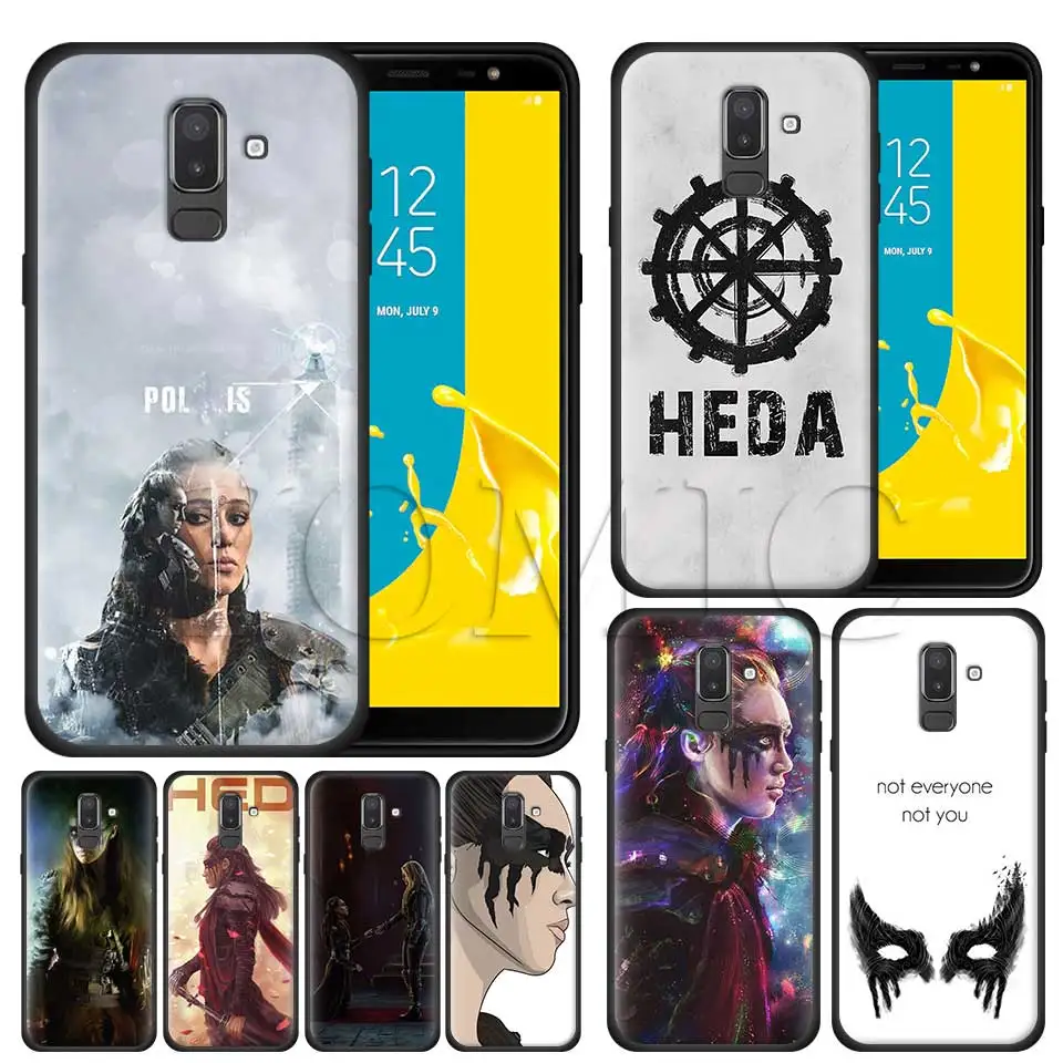 

Heda Lexa The 100 TV Silicone Case for Samsung Galaxy J8 J6 J4 Plus 2018 M30 M20 S10 Plus S10e Black Soft TPU Cover