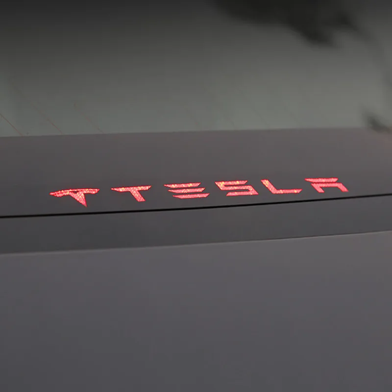 Задний тормозной фонарь наклейка 3D акриловая наклейка для Tesla модель 3 мм 18 мм 19 мм