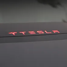 Задний тормозной фонарь наклейка 3D акриловая наклейка для Tesla модель 3 мм 18 мм 19 мм