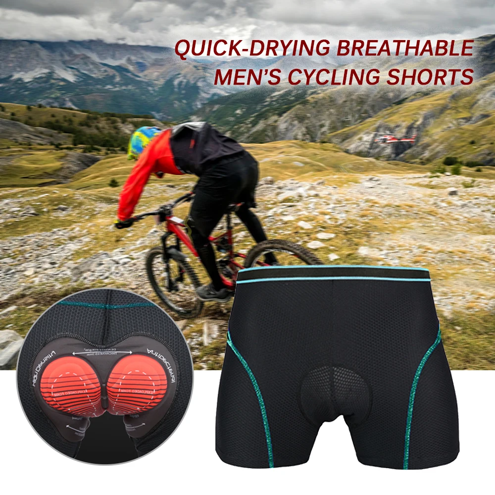 

Men's Cycling Shorts 3D Padded Bicycle Cycling Underwear Mesh Breathable Lightweight Bike Riding Cycling Shorts Pants