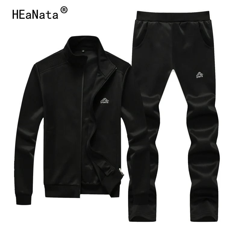

Men Hoodies Set 2019 New Spring Fashion Sporting Suit 2PCS Sweatshirt +Sweatpants Mens Clothing Slim Male Tracksuit Running Sets