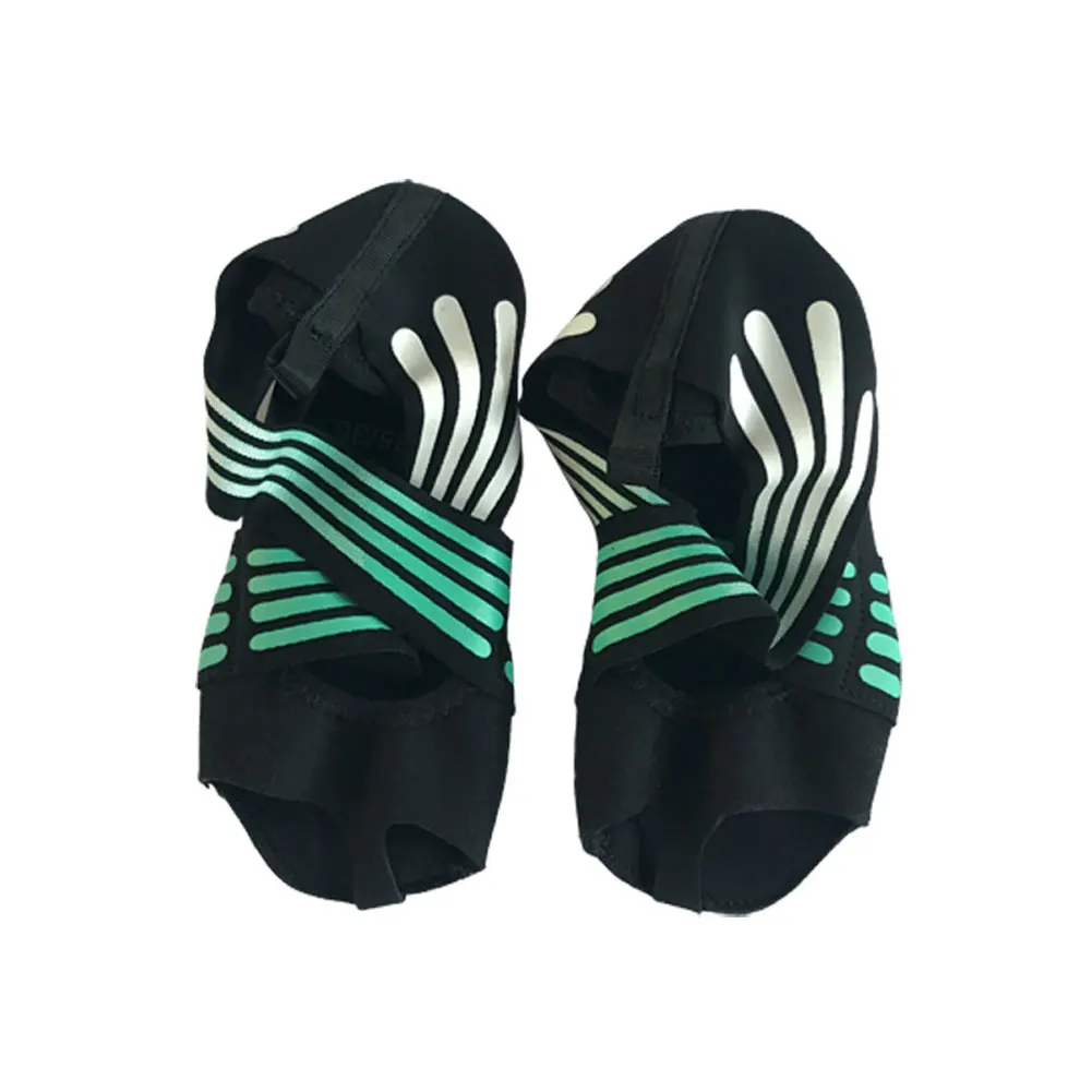 Модные женские нескользящие Фитнес-топ для занятия танцами Пилатес носки Профессиональная домашняя обувь для йоги - Цвет: Turquoise