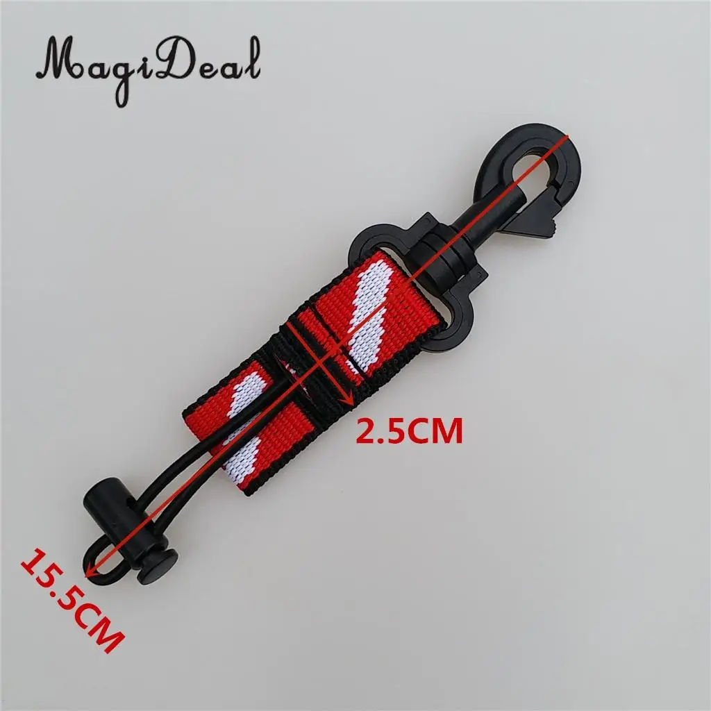 MagiDeal Universal Dive Flag Scuba Diving Gear Accessories Keeper Holder Lanyard & Safety Clip Equipment