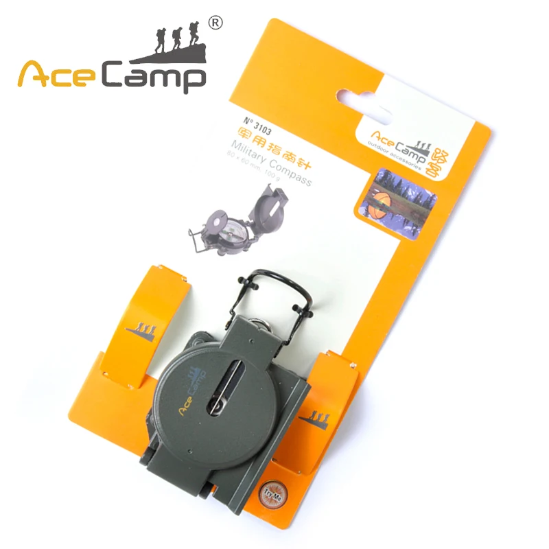 AceCamp 1 шт. Высокое качество Открытый Кемпинг Многофункциональный Военный компас точный портативный инструмент позиционирования