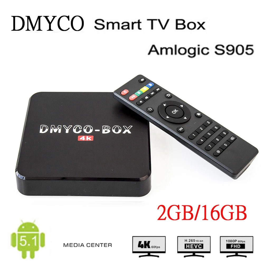 

[Genuine] DMYCO-BOX H96plus Android 5.1 Smart TV Box Amlogic S905 2GB 16GB Quad-core Media Player Set Top Box Same as H96 Plus