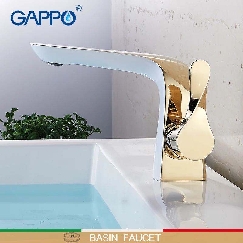 GAPPO смеситель для раковины золотой кран ванной водопад комнаты смесители ванны