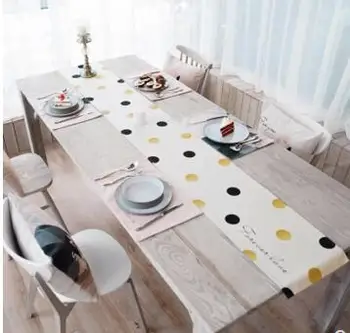 

Modern Nordic blended table runner TV cabinet coffee table cloth cover bedside bed runner cover for household decor
