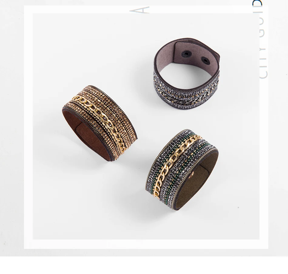 Дикие и свободные новые классические браслеты Уайльда с золотым звеном коричневые/зеленые/серые полные браслеты с бусинами из кристаллов для женщин и мужчин