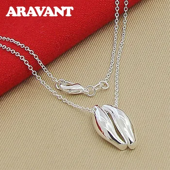 

925 Silver Fashion Women Pendant Necklaces Chains Silver Jewelry Gifts