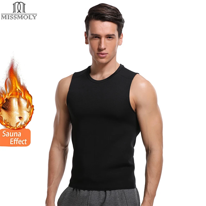 

Miss Moly Neoprene Body Shaper Men Shapers Slimming Waist Trainer Tummy Reducing Promote Sweat Shapewear Male Modeling Vest