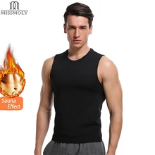 Miss Moly Neoprene Body Shaper Men Shapers Slimming Waist Trainer Tummy Reducing Promote Sweat Shapewear Male Modeling Vest
