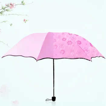 

Magic Flower Bloom Umbrella when Rain/Water Fall Sun&Rain Wind Proof Compact Light weight Colorful Ultraviolet-proof Umbrellas