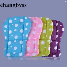 Лидер продаж толстые Коляска Подушка с белым; узор в горошек; Детские Детская Коляска Подушка для сидения, дешевый коврик для Детская Коляска-трость, Цветные коврики