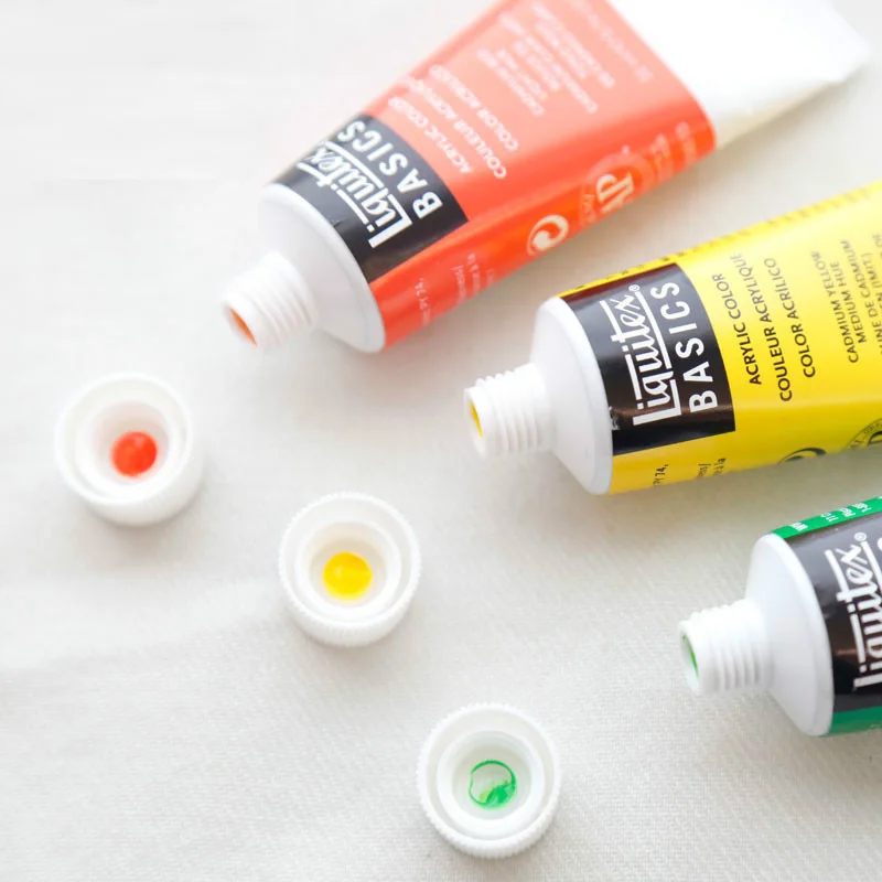 Для покупателей из США Liquitex специальные акриловые Краски набор 12/24 Цвета трубка Установка арт Краски ing 22 мл каждый Цвет натуральная кожа