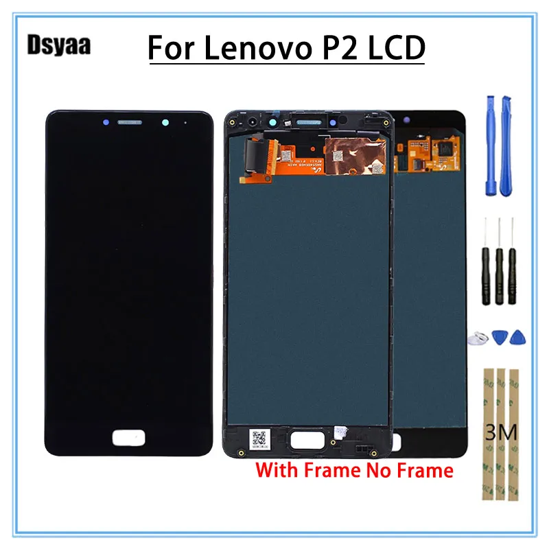 Для Lenovo P2 P2c72 P2a42 LCD сенсорный экран дигитайзер Запасные части 5 дюймов для Vibe без