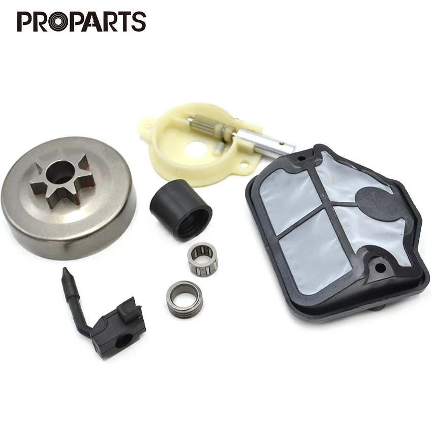 Clutch Drum Needle Bearing Air Filter Intake Manifold Fuel Filter Hose Line Oil Pump Worm Gear