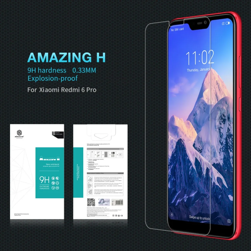 Для xiaomi mi a2 lite Стекло Экран протектор 5 84 ''удивительные с уровнем твердости 9 H 0