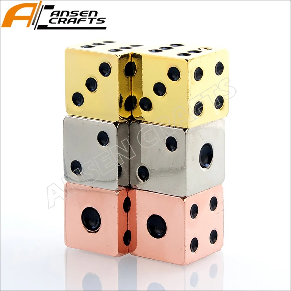 Dice Set 6 pieces with 3 Colors -in Pins & Badges from Home & Garden on ...