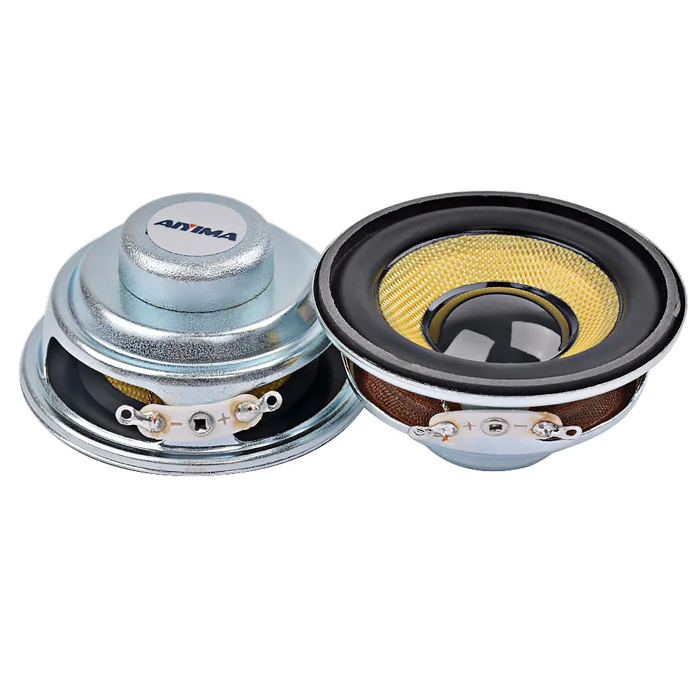 AIYIMA 2Pcs 52mm Mini Audio Portable Speakers 5W Waterproof Glassfiber Full Range Speaker Bluetooth-compatible DIY Home Theater