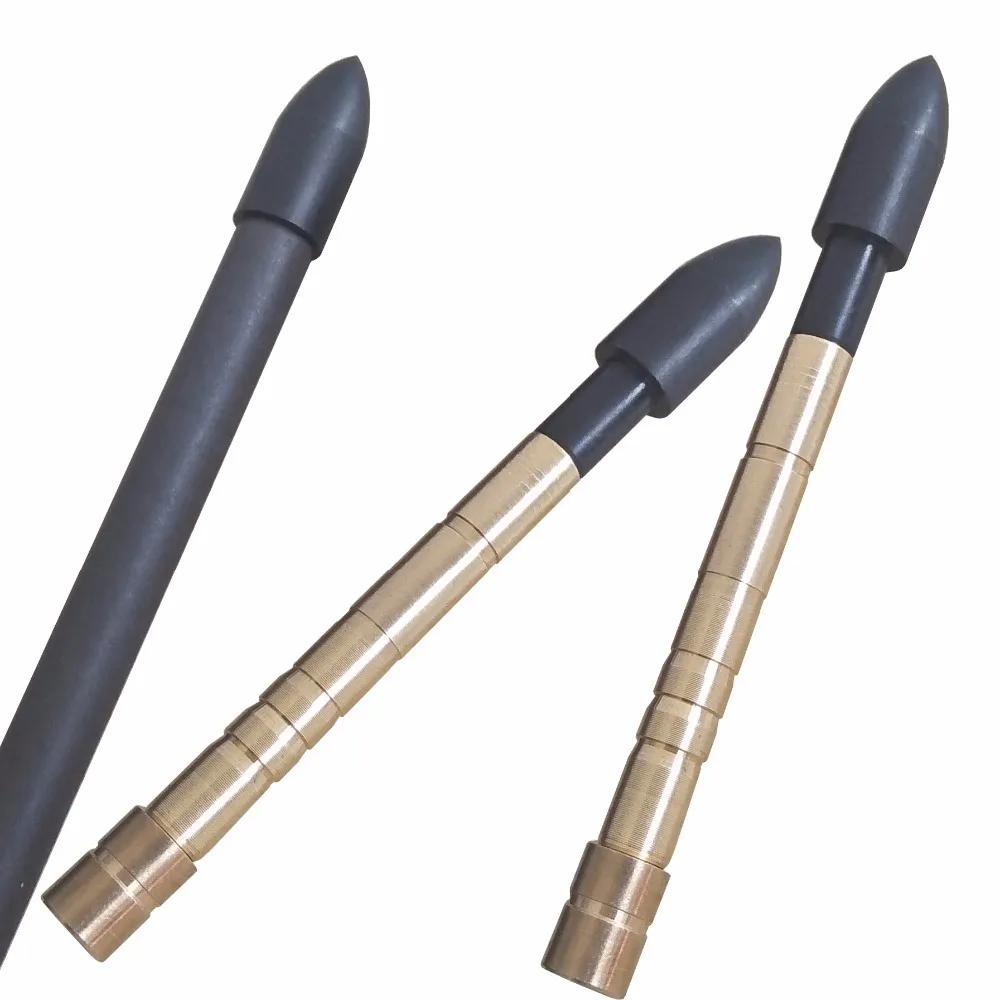 Insira o id Haste de Carbono à Base de Cobre para Tiro com Arco e Caça de Headarrows Caça de Headarrows 12 Pcs 49gn 5.2mm e 5 High Quality Esporte e Lazer