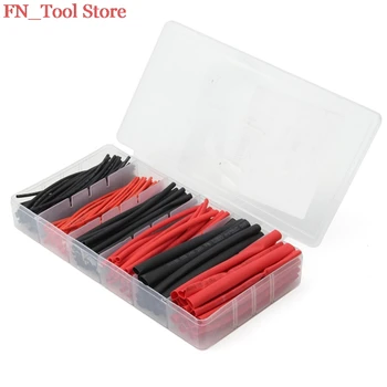 

Red and Black 190Pcs Multi Color Polyolefin 2:1 Halogen-Free Heat Shrink Tubing suit Tube Assortment Sleeving Wrap Tubes